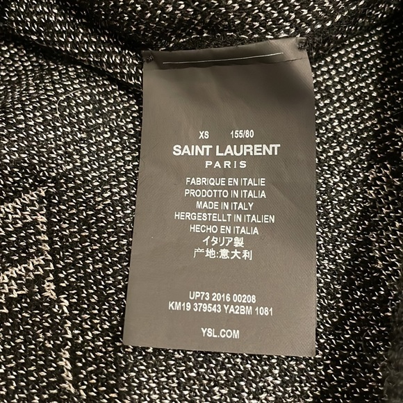 Saint Laurent Paris Music Notes Sweater Cardigan - Picture 8 of 10